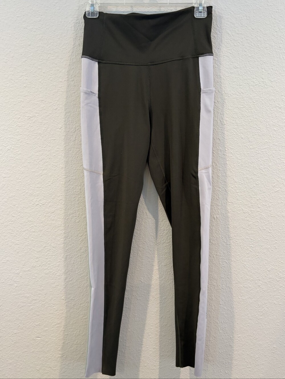 Cotopaxi Womens‎ Green White Color Block High Waisted Pocket Leggings Size Med